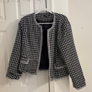 Chic Black and White Women's Jacket